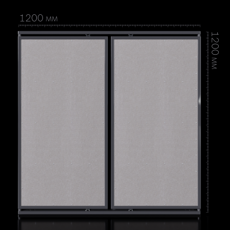 Люк двустворчатый под плитку  1200x1200 мм